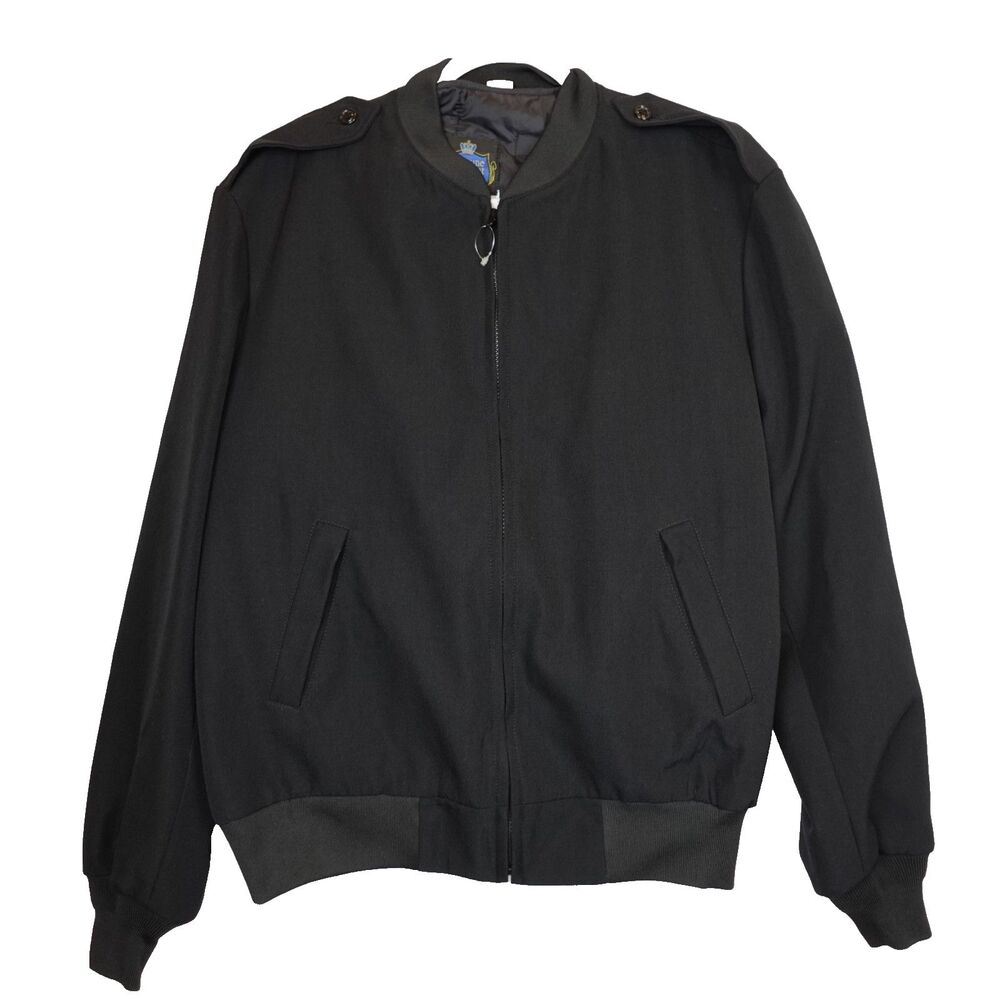 Neptune Garment Co. Men's Size 44 Reg Officer Jacket Thinsulate Wool/Poly Black